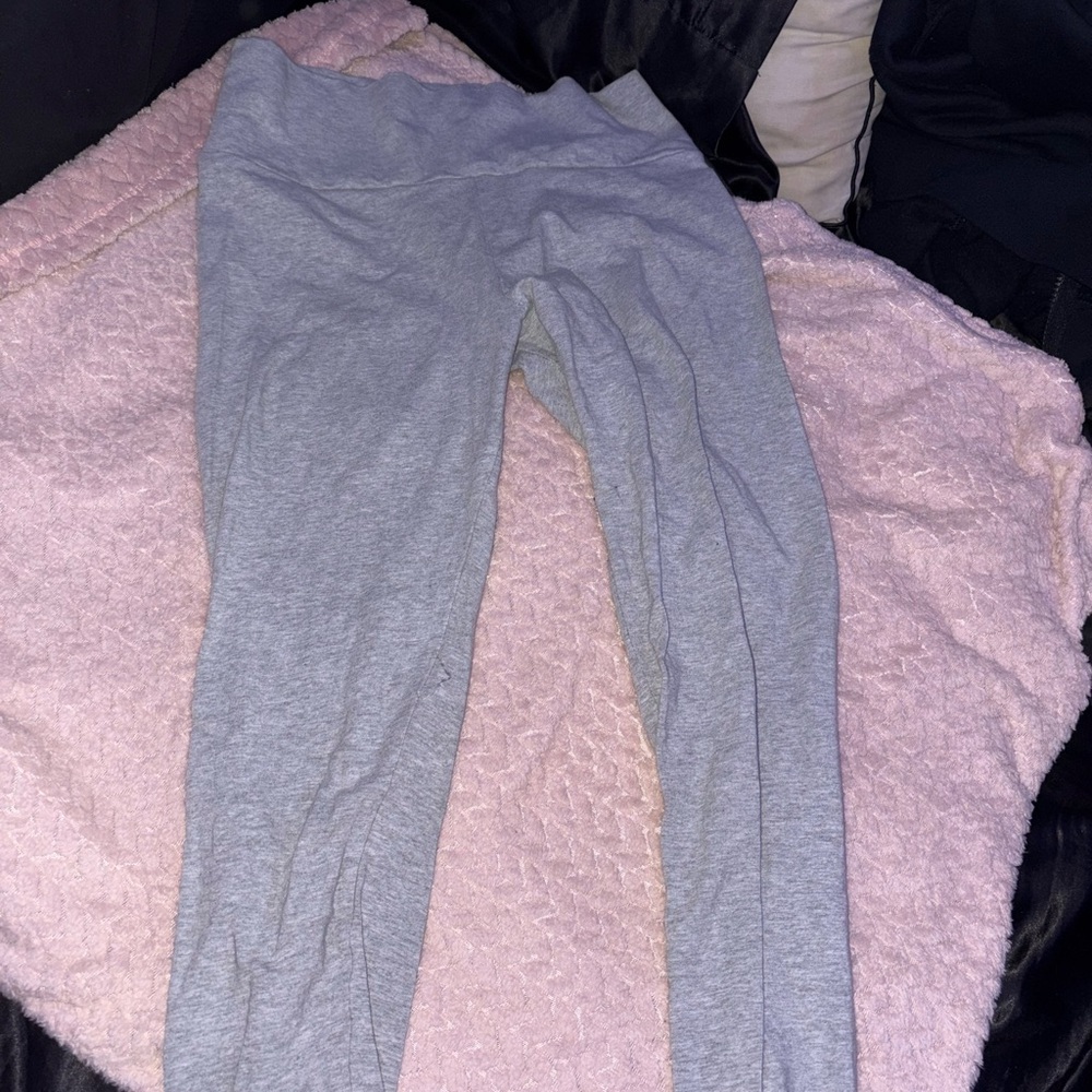 Light Gray Cotton Leggings